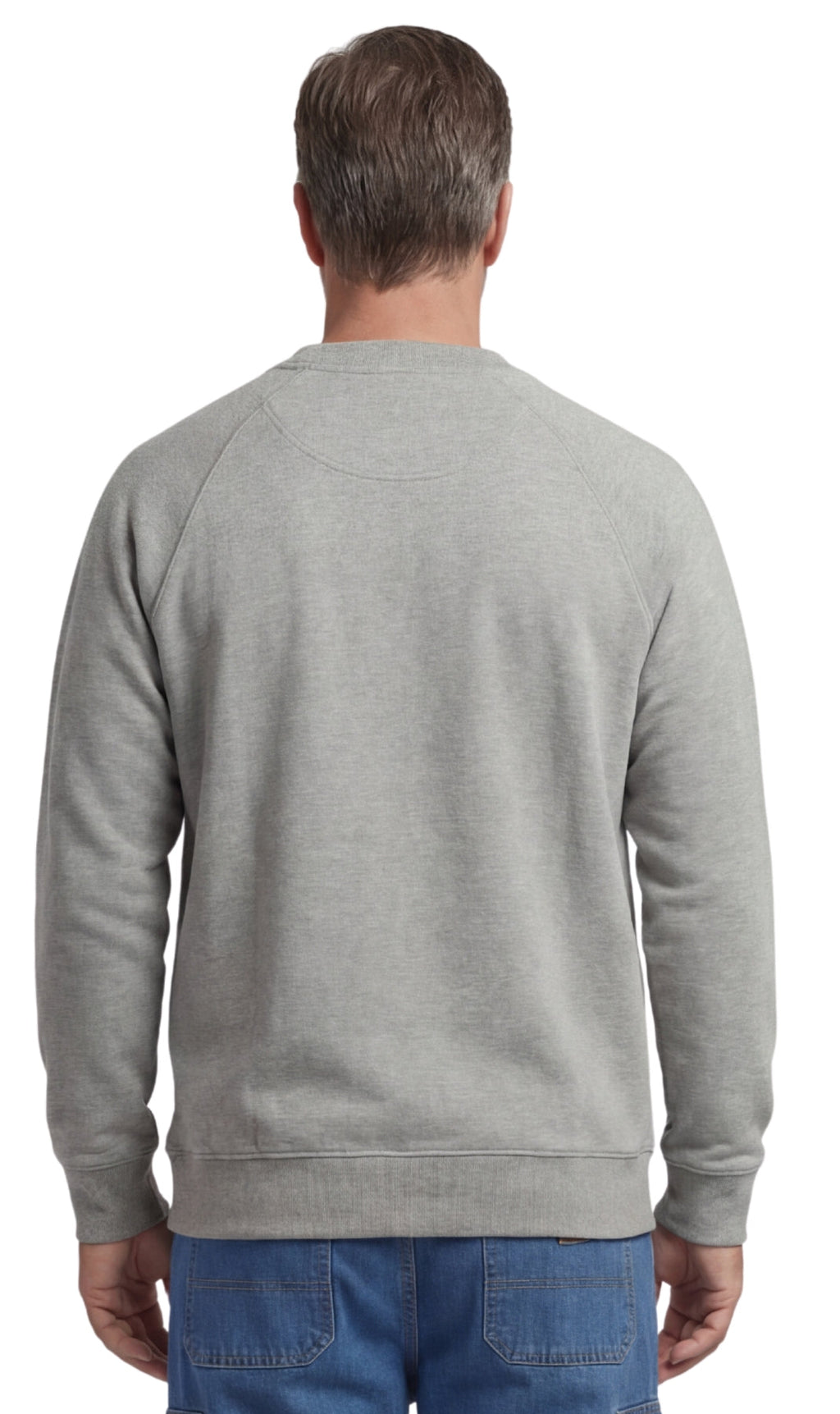 Men's 3-Pocket Fleece Sweatshirt with Raglan Seams