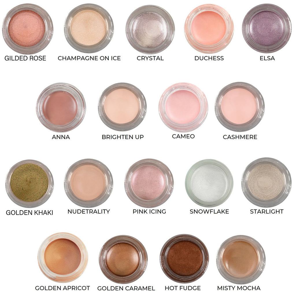 Misty Mocha Any Wear Creme - A Waterproof Multi-tasking creme to powder product for eyes, cheeks & lips. Can be worn anywhere