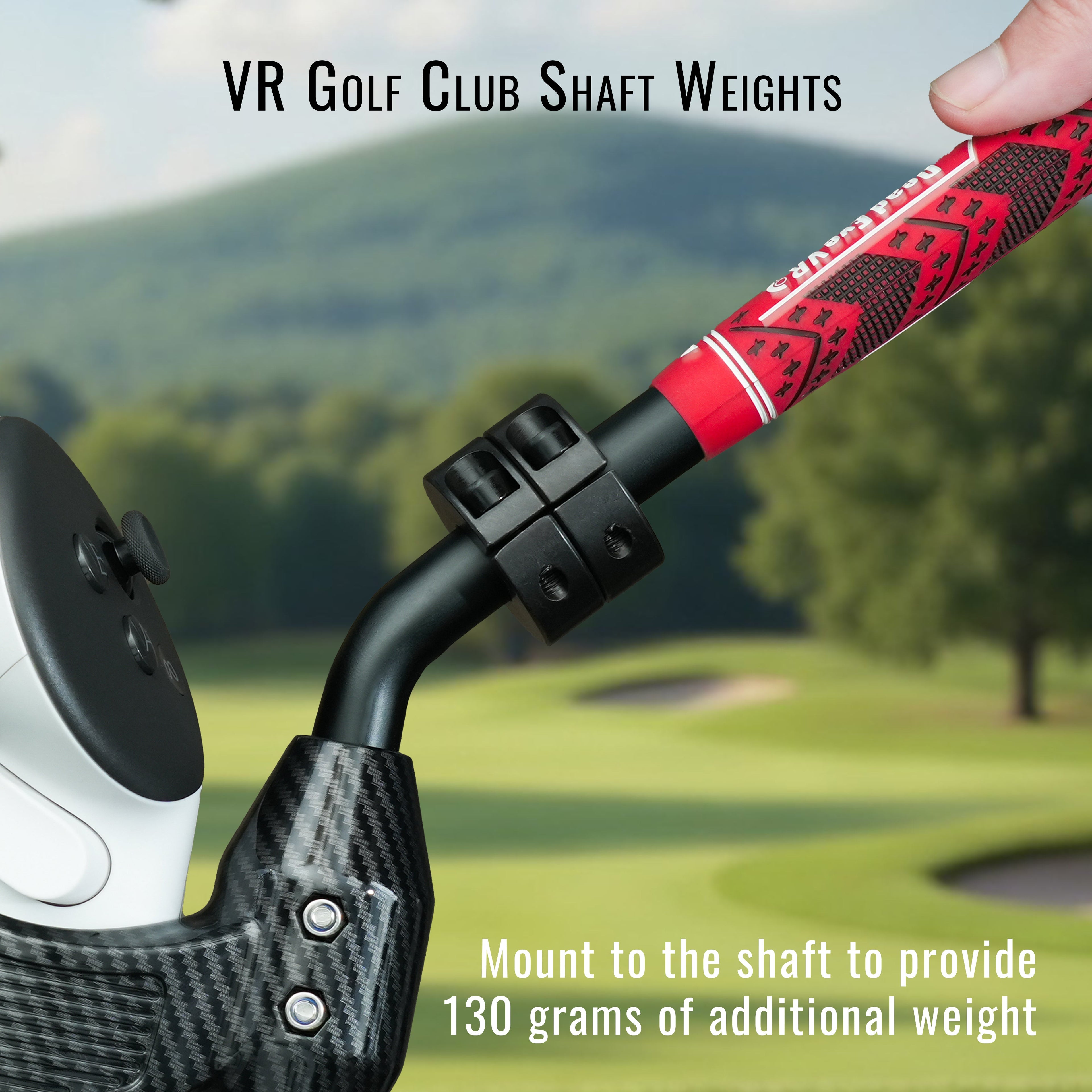 DriVR Ace - VR Golf Club Handle Accessory - Compatible with Quest 3/3s and Pro