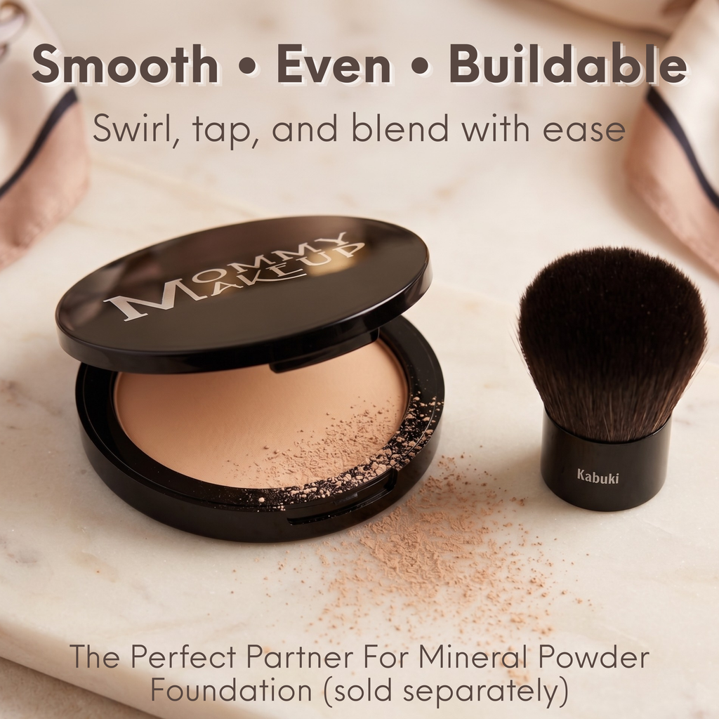 Kabuki Brush - Hand cut, Vegan, Cruelty-Free Mineral Makeup Brush
