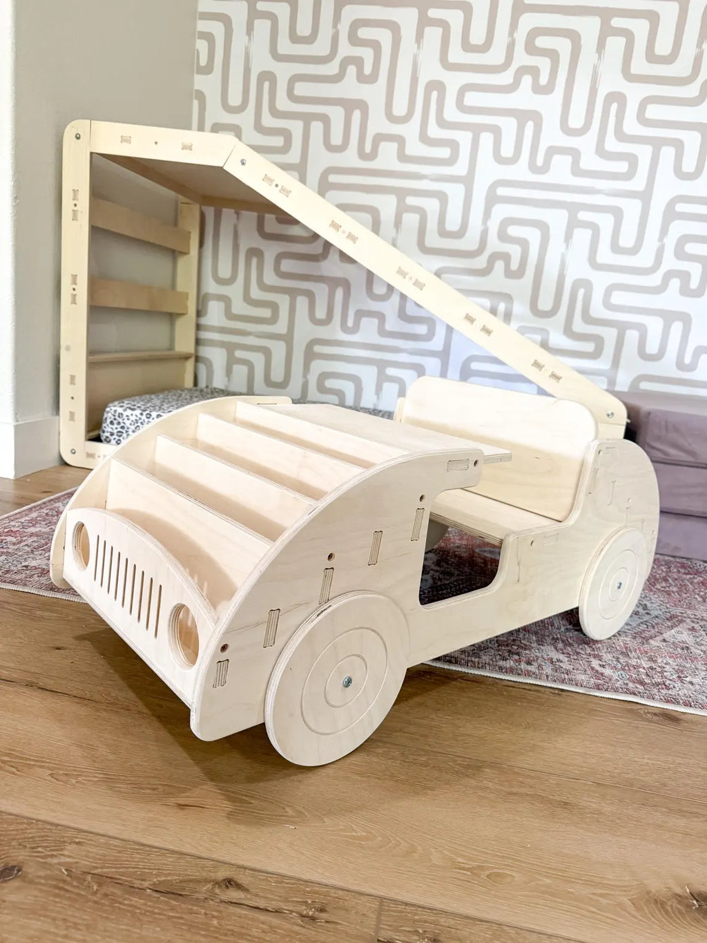 FELIX- Car Inspired Double Sided Bookshelf
